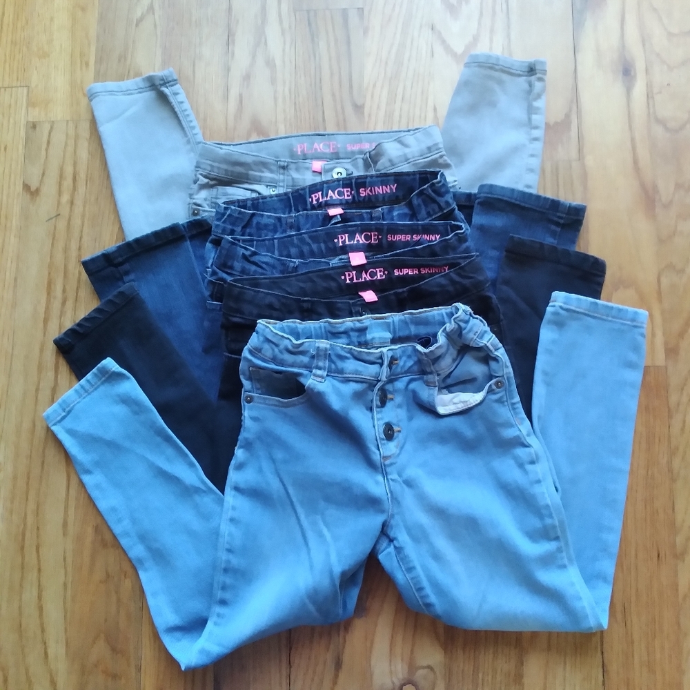 #305-9 Girls Children's Place Jean Bundle Super Skinny - Picture 11 of 16